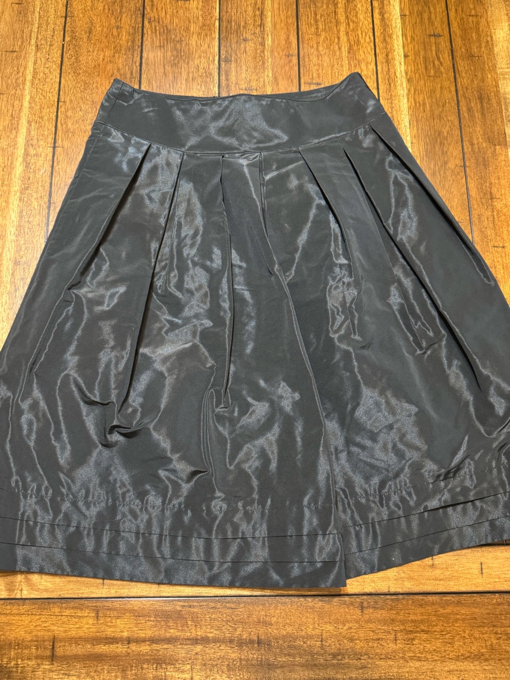 Banana Republic Black Pleated A-Line Skirt